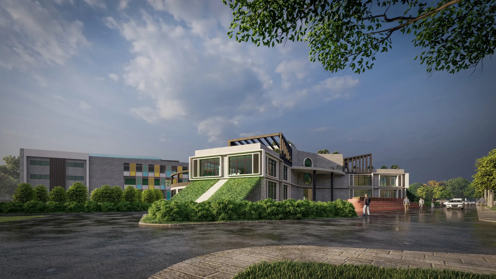 A lakefront Studio Contour villa with infinity-edge pool and open decks